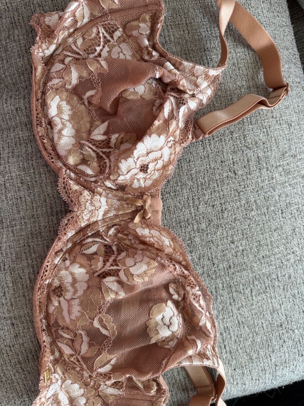 Lace Underwire Bra in tan- Women Intimates